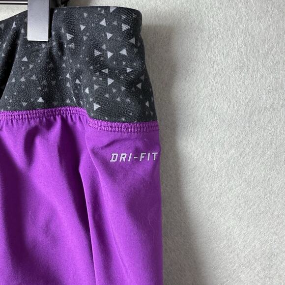 Nike Running Purple Athletic Shorts Elastic Waistband Jogging Workout Gym Size L - Picture 7 of 14